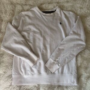 U.S. Polo Assn. White Crewneck Sweater